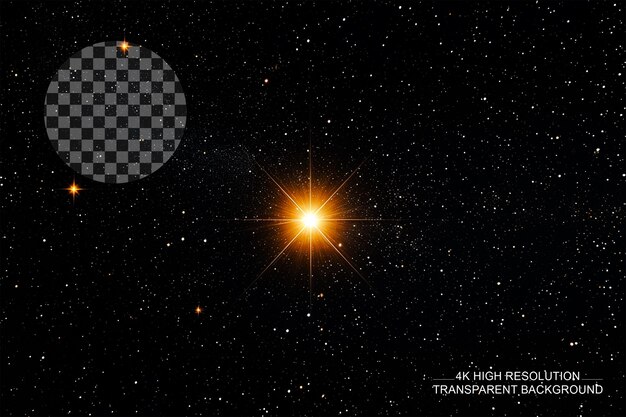 Arcturus star k1 5iii orange giant captivatingly distant transparent background