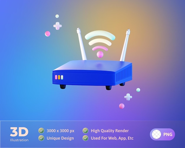 Area network 3d illustratie