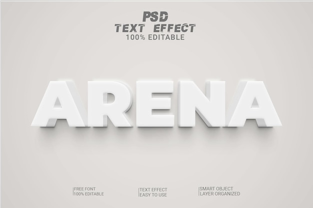 Arena tekststijleffect psd-bestand