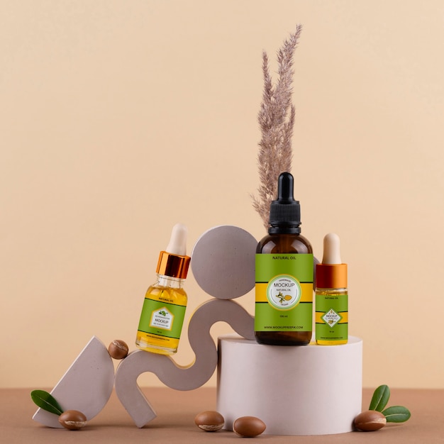 PSD argan oil products mockup