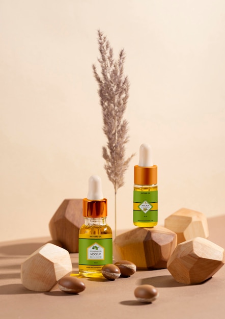 Argan oil products mockup