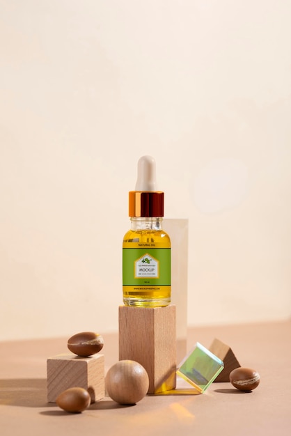 Mockup di prodotti a base di olio di argan