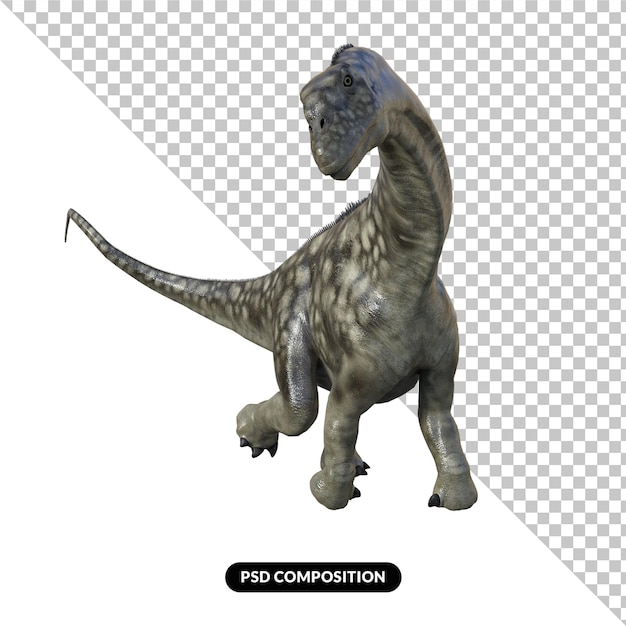 argentinosaurus dinosaur isolated dinosaur 3d render