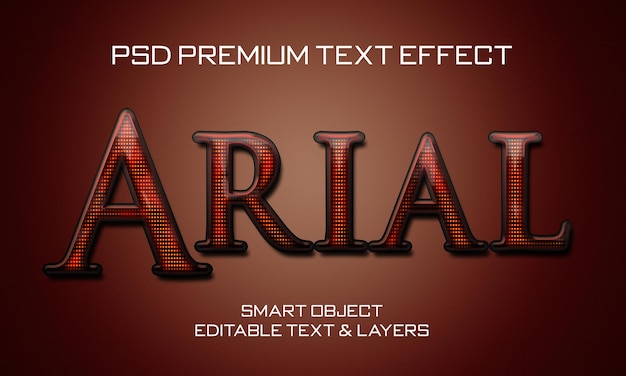 Стиль текстового эффекта Arial