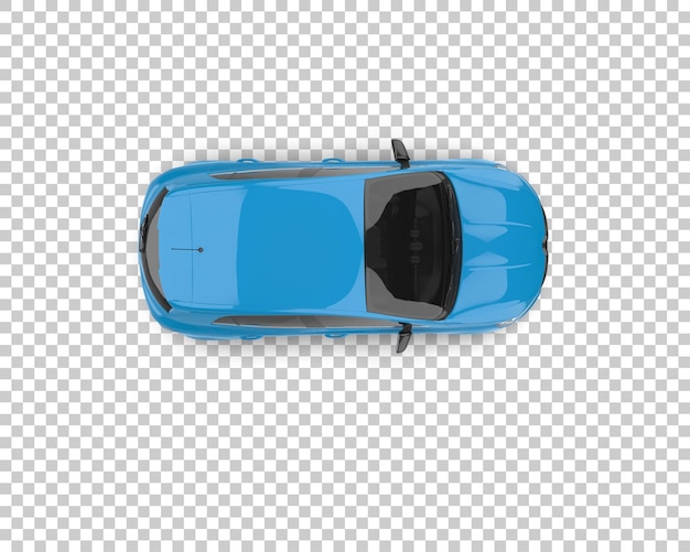 Arka planda izole edilmiş gerçekçi araba 3D render çizimi