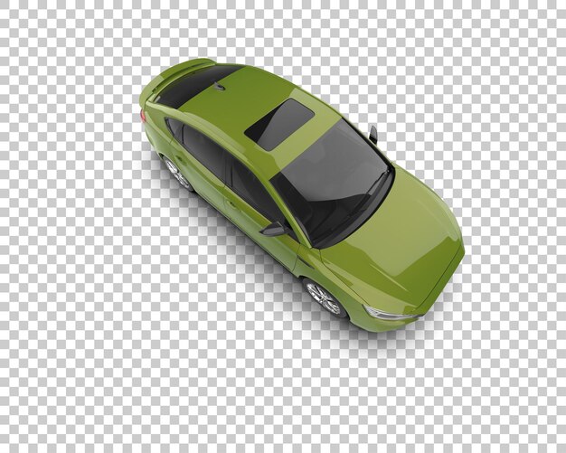 Arka planda izole edilmiş gerçekçi araba 3D render çizimi