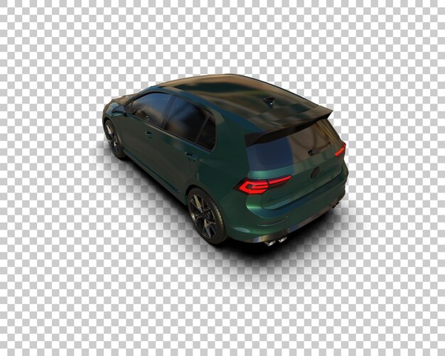 Arka planda izole edilmiş gerçekçi araba 3D render çizimi
