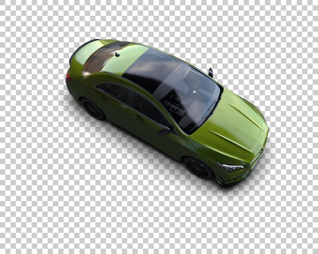 Arka planda izole edilmiş gerçekçi modern araba 3D render illüstrasyonu