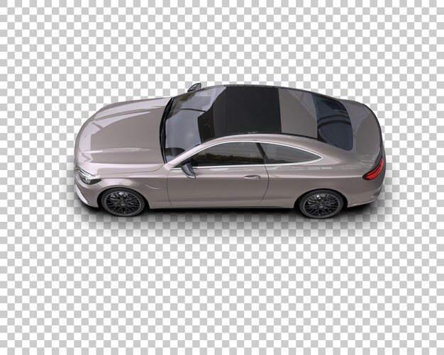 Arka planda izole edilmiş gerçekçi spor araba, 3D render illüstrasyonu
