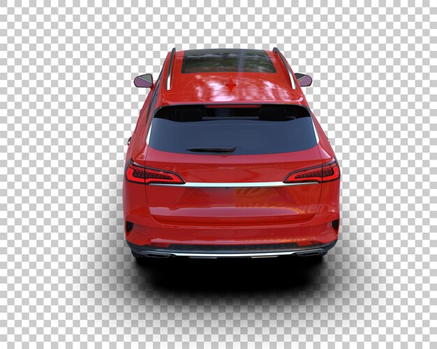 Arka planda izole edilmiş gerçekçi SUV 3D render illüstrasyonu