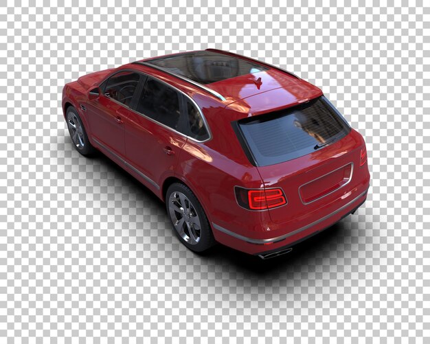 Arka planda izole edilmiş gerçekçi SUV 3D render illüstrasyonu