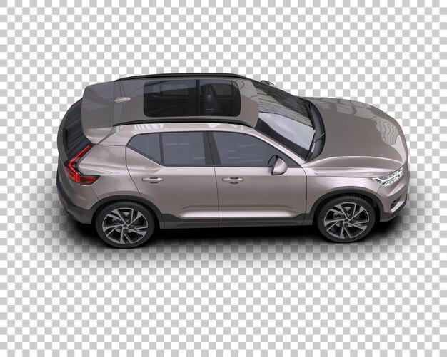 Arka planda izole edilmiş gerçekçi SUV 3D render illüstrasyonu