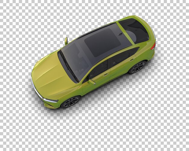 Arka planda izole edilmiş gerçekçi SUV 3D render illüstrasyonu