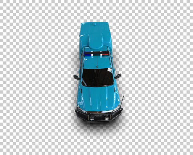 Arka planda izole edilmiş Kamyonet 3D render illüstrasyonu