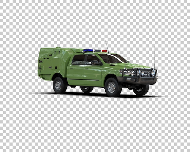 Arka planda izole edilmiş Kamyonet 3D render illüstrasyonu