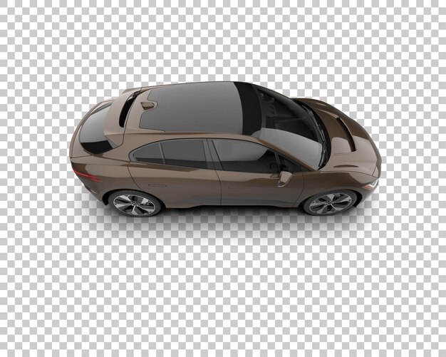 Arka planda izole edilmiş modern araba sahnesi 3D render illüstrasyonu