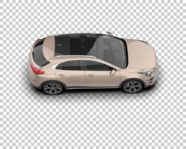 Arka planda izole edilmiş modern araba sahnesi 3D render illüstrasyonu