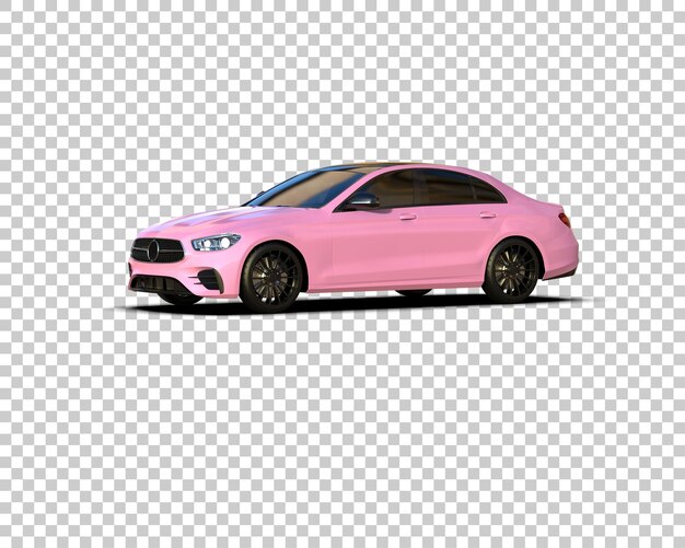 Arka planda izole edilmiş modern araba sahnesi 3D render illüstrasyonu