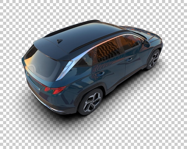 Arka planda izole edilmiş modern SUV 3D render illüstrasyonu