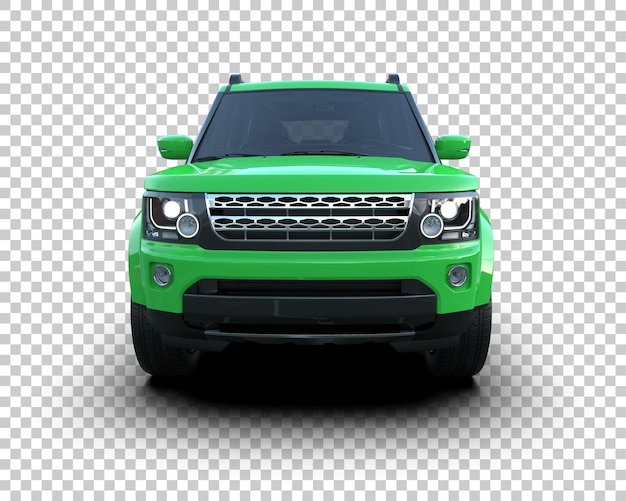 Arka planda izole edilmiş modern SUV 3D render illüstrasyonu
