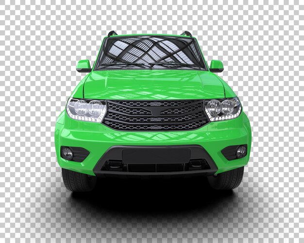 Arka planda izole edilmiş modern SUV 3D render illüstrasyonu