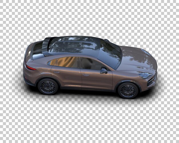 Arka planda izole edilmiş modern SUV 3D render illüstrasyonu