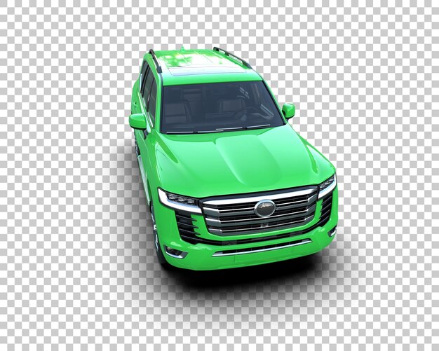 Arka planda izole edilmiş modern SUV 3D render illüstrasyonu