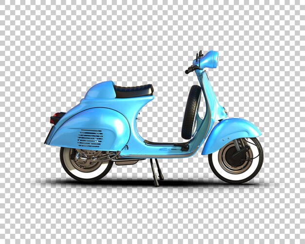 Arka planda izole edilmiş scooter 3D render illüstrasyonu