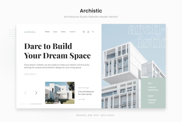 Arkitektonisk minimalistisk arkitekturstudio, forside