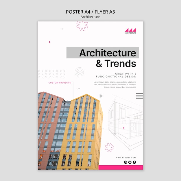 Arkitekturprosjekt poster mal