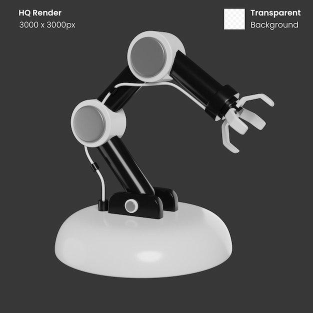 Arm robot 3d illustration