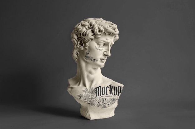 PSD modello di tatuaggio del braccio su una statua greca