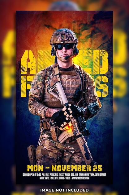 Armed Forces Social Media Instagram Story Template