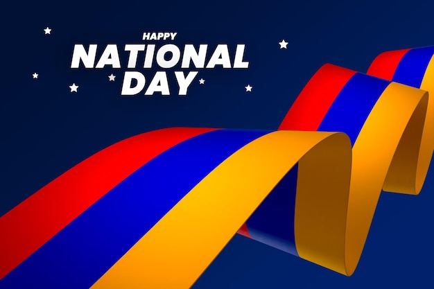 armenia flag element design national independence day banner psd