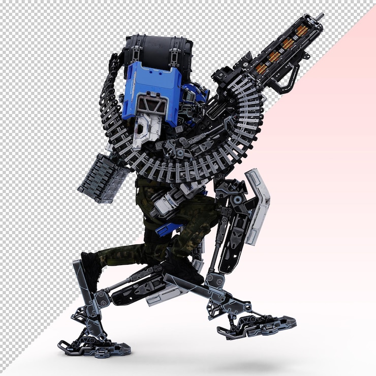 PSD armored mech robot suit with human pilot