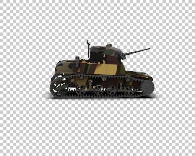 PSD armored tank building isolated on background 3d rendering illustration