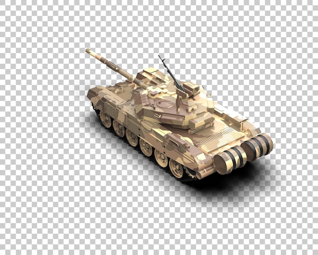 Armored tank building isolated on background 3d rendering illustration