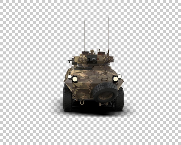 PSD armored tank building isolated on background 3d rendering illustration