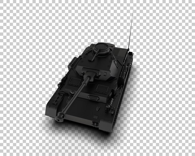 PSD armored tank building isolated on background 3d rendering illustration