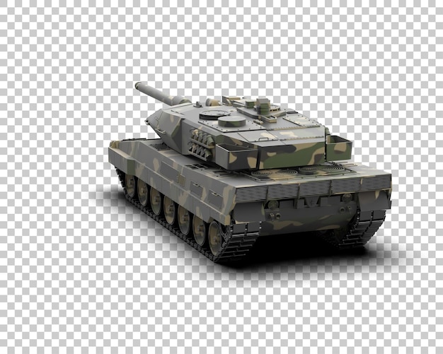 armored tank building isolated on background 3d rendering illustration