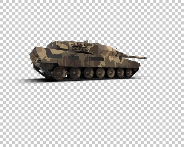 PSD armored tank building isolated on background 3d rendering illustration