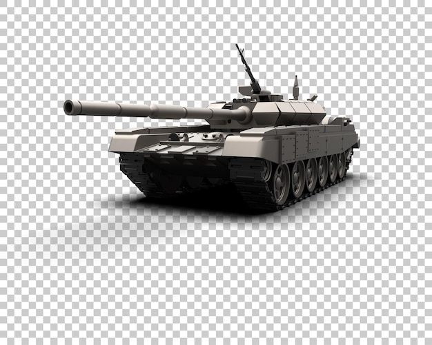 PSD armored tank building isolated on background 3d rendering illustration