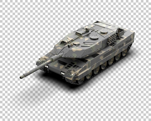 armored tank building isolated on background 3d rendering illustration