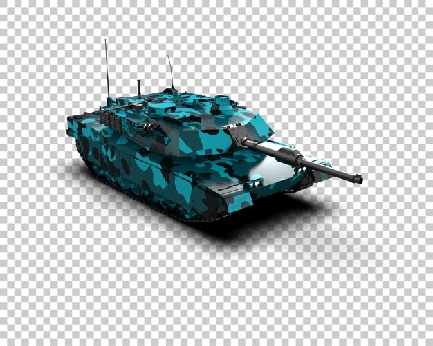 PSD armored tank building isolated on background 3d rendering illustration