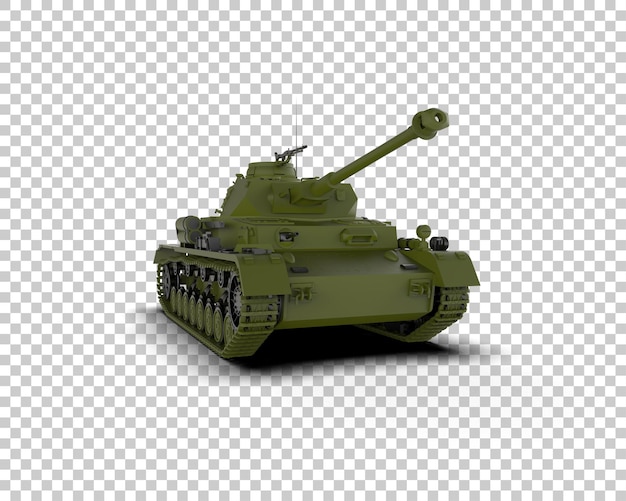 PSD armored tank building isolated on background 3d rendering illustration