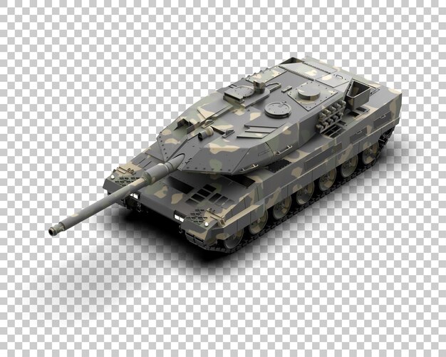 Armored tank building isolated on background 3d rendering illustration