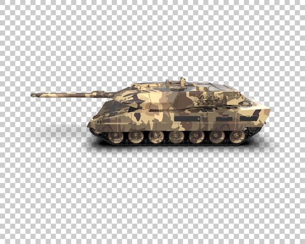 armored tank building isolated on background 3d rendering illustration