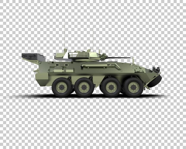 PSD 装甲戦車の建物が背景に隔離されている 3d レンダリングイラスト