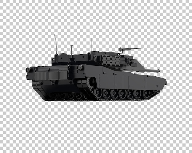 PSD Здание бронированного танка изолировано на фоне 3d-илюстрации