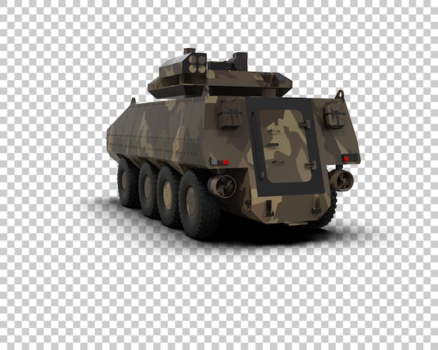 Armored vehicle isolated on background 3d rendering illustration